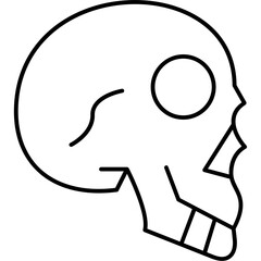 Skull Side View Icon
