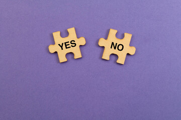 Obraz premium Two Puzzle Pieces