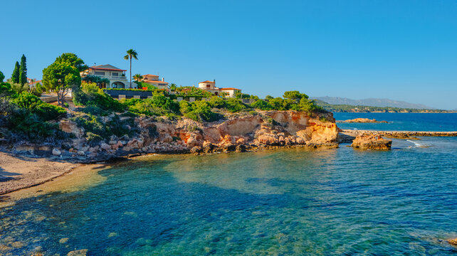 La Buena beach in El Perello, Catalonia, Spain