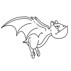  hand drawn bat cartoon doodle line 