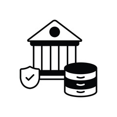 Data Governance Framework icon vector stock illustration