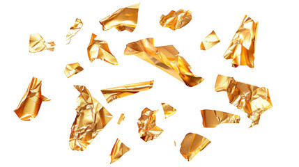 Obraz premium Scattered Golden Foil Pieces