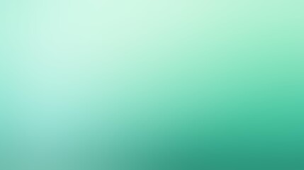 Mint Green Color Gradient Background with Subtle Shading and Refreshing Green Hues