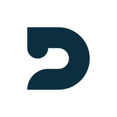 Letter D logo design template elements