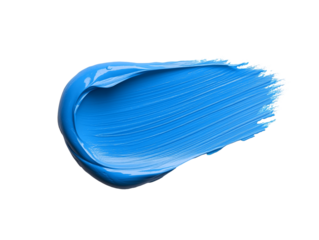 blue brush stroke isolated on white background