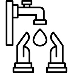 Water Crisis Statistics Icon