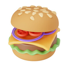 Burger 3D icon