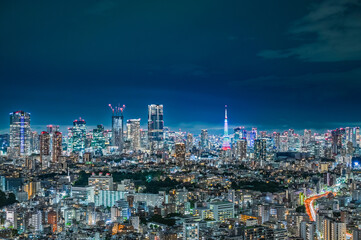 日本の首都東京の夜景
