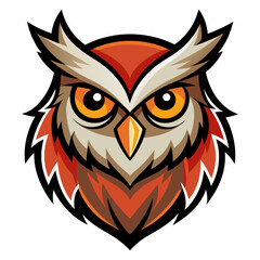 Owl Logo Owl Mascot on white background 