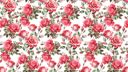 Seamless Rose Flowers pattern background