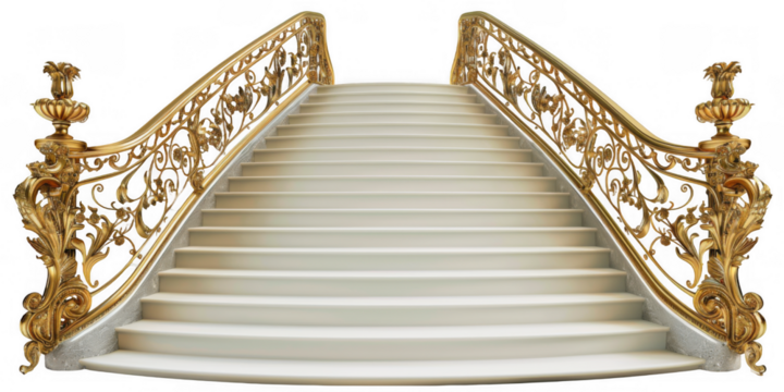 Ornate Golden Staircase