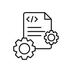 Metadata icon vector stock illustration