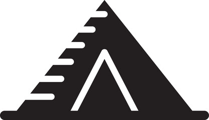 Tent Glyph Icon