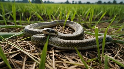 snake in grass