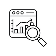 Data Insights icon vector stock illustration