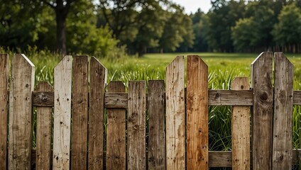 Naklejka premium old wooden fence
