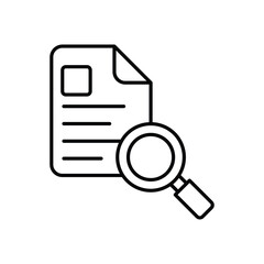 Data Audit icon vector stock illustration