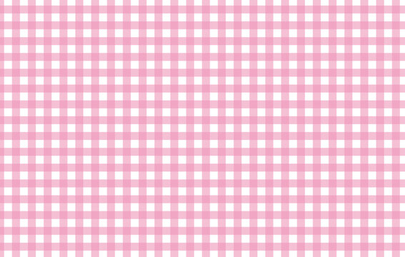 Pink gingham checkered background