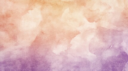 Fototapeta premium A soft watercolor gradient blending warm and cool tones, ideal for backgrounds or design projects.