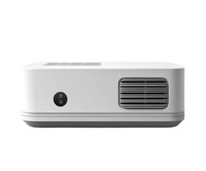 Obraz premium Modern air conditioning unit isolated on white background. PNG transparent.