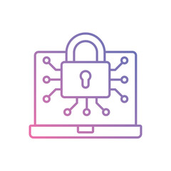 Encryption icon vector stock illustration