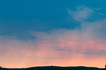 sunset in the clouds