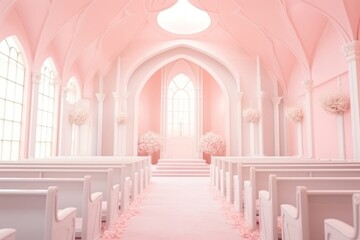 Wedding church decoration gradient background architecture building worship.