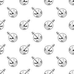 Anchor Icon Seamless Pattern Y_2210002