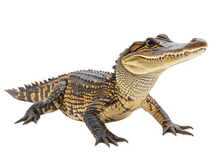 Fototapeta premium Crocodile isolated on white background. PNG transparent.