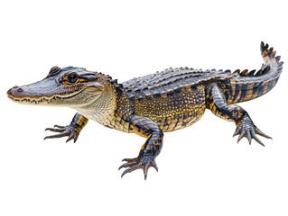 Naklejka premium Crocodile isolated on white background. PNG transparent.