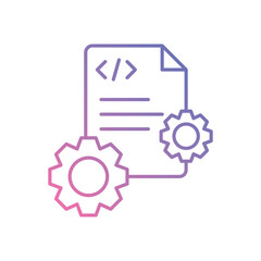 Metadata icon vector stock illustration