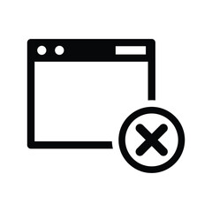 browser close icon