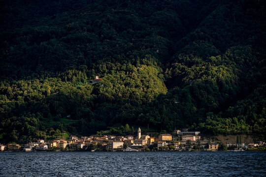 Lake Como, Italy - August 30, 2023: A picturesque view of Lake Como
