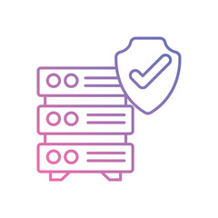 Data Compliance icon vector stock illustration