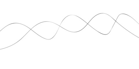 Elegant abstract wave, line art, sound wave seamless patter on white background vector.