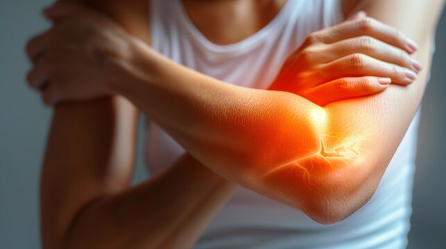 Pain in the elbow joint. Fracture of the bones of the hand.