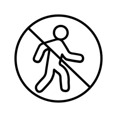 No Entry Sign Vector Icon
