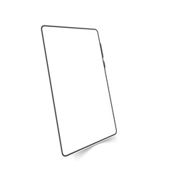 blank screen smartphone mobile display, empty tablet screen, digital technology.