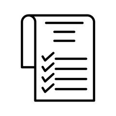 Fototapeta premium List Vector Icon