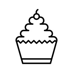 Cupcake Vector Icon