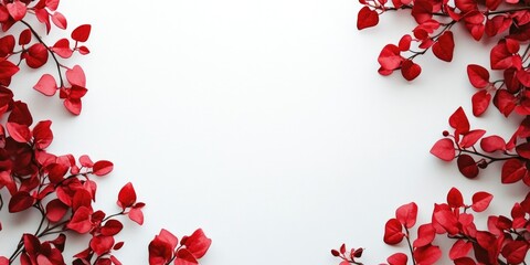 Red Rose Flower Wall Decoration
