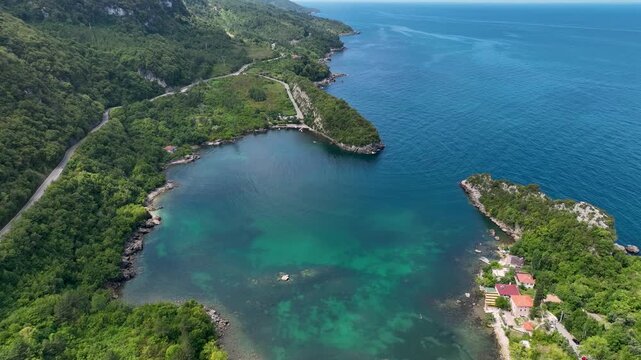 Beautiful landscape of Gideros Bay - Cide, Kastamonu, Turkey