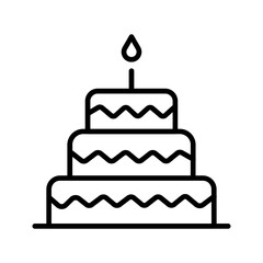 Cake Topper Vector Icon