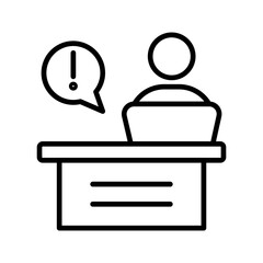Service Desk Vector Icon