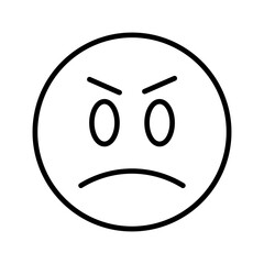 Angry Face Vector Icon