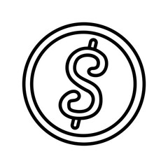 Obraz premium Dollar Vector Icon