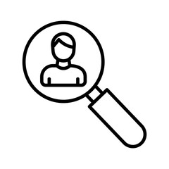 Employee Hunt Vector Icon