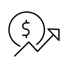 Money Growth Vector Icon