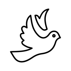 Dove of Peace Vector Icon