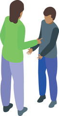 Fototapeta premium Psychologist listening to a young patient talking about his problems during a therapy session